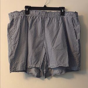 Striped Blue Women's Shorts